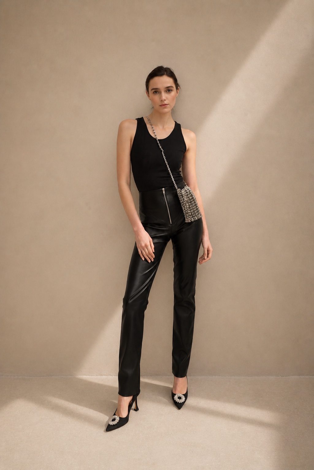 Faux Leather Pants
